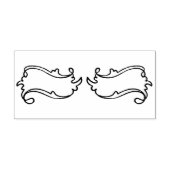 独占的ヴィンテージ華美ダブルバナー分周器 ラバースタンプ (インプリント)