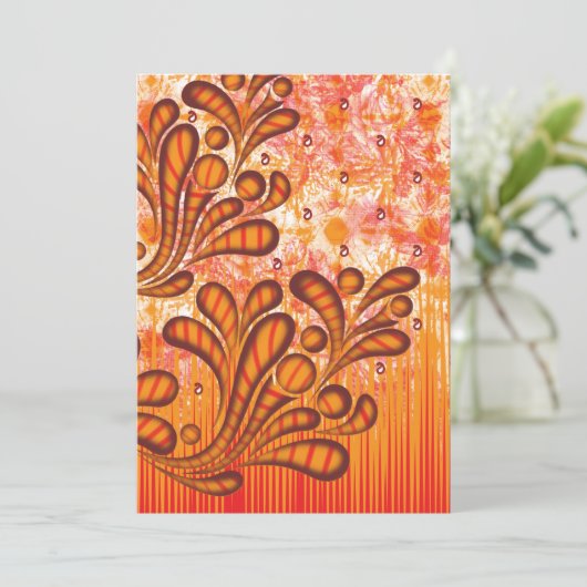 独占的抽象芸術フラワーアート 招待状 (スタンド正面)