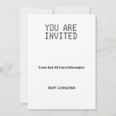 独占的招待状 招待状 (裏面)