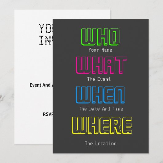 独占的招待状 招待状 (正面/裏面)