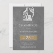 独占的毛エレガント美しいサロングランドオープン 招待状 (正面)