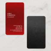独占的特殊赤モダン灰色 名刺 (正面/裏面)