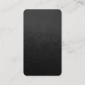 独占的特殊赤モダン灰色 名刺 (裏面)