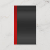 独占的特殊赤モダン灰色 名刺 (裏面)