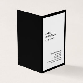 独占的特殊黒縁ど白モダンユニーク 名刺