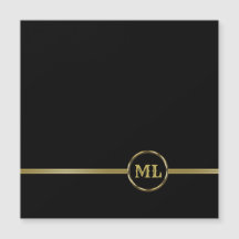 独占的金ゴールドロゴMonogram on black 3リングや輪Binde