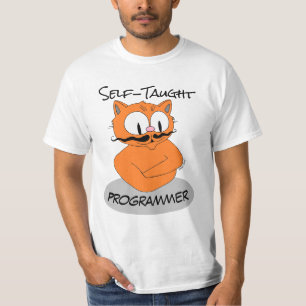 独学プログラマー セニョール・ガトー™ Tシャツ