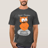 独学 グラフィックデザイナー ヒゲ猫 Tシャツ (正面)