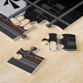 独房の漫画の囚人 ジグソーパズル (側面)