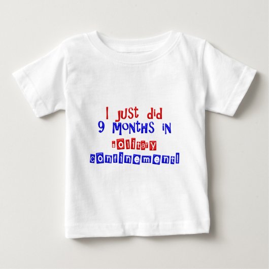 独房監禁 ベビーTシャツ (正面)