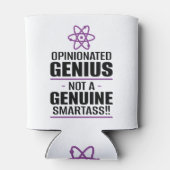 「独断の天才…本物の賢い人ではない」 缶クーラー (裏面)