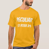 独特な 1ペテロ 2:9 クリスチャンTシャツ Tシャツ (正面)