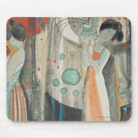 独特の味の女性 マウスパッド (正面)
