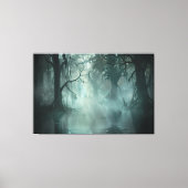 独特の素晴らし湿地 キャンバスプリント (正面)