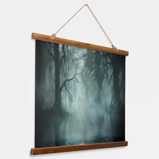 独特の素晴らし湿地 吊り下げ型タペストリー (傾斜あり)