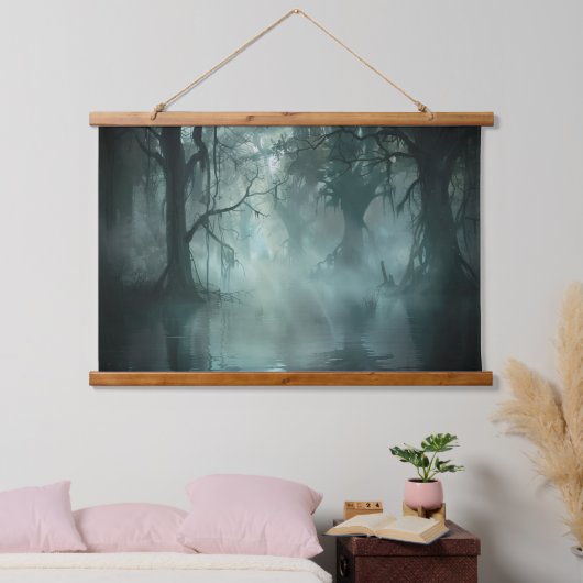 独特の素晴らし湿地 吊り下げ型タペストリー (寝室)