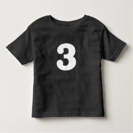 独特の誕生日「3」 トドラーTシャツ