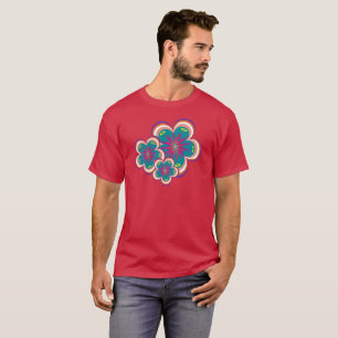 独特の開花ユニセックスTシャツ Tシャツ