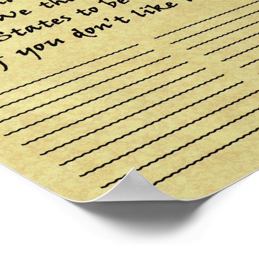 独立おもしろい宣言の凝縮 ポスター (角)