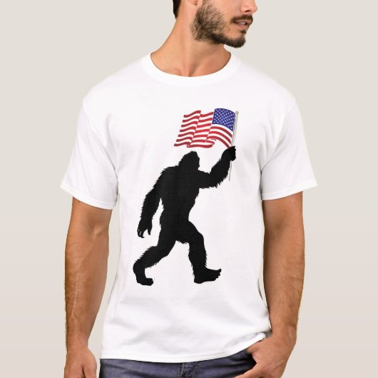 独立おもしろい日7月4日BIGFOOT Tシャツ (正面)