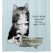 独立したキットンおもしろいボウル シャワーカーテン (正面)