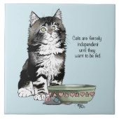 独立したキットンおもしろいボウル タイル (正面)