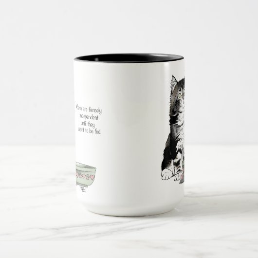 独立したキットンおもしろいボウル マグカップ (中央)