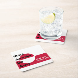 独立したグリーンランド スクエアペーパーコースター