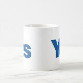独立したスコットランドへのYes コーヒーマグカップ (中央)