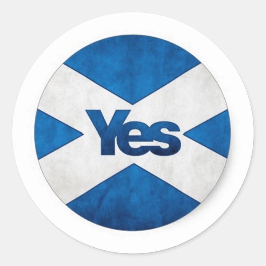 独立したスコットランド「アルバSaorへのYesはBragh行きます ラウンドシール (正面)