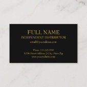 独立したディストリビューターの紹介 名刺 (裏面)