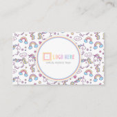 独立したファッションの小売商の名刺のユニコーン 名刺 (正面)