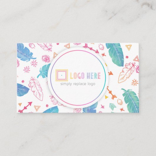 独立したファッションの小売商の名刺Boho 名刺 (正面)