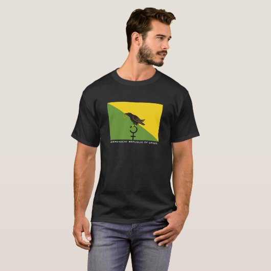 独立した共和国はのTシャツを蝋布で包みます Tシャツ (正面フル)