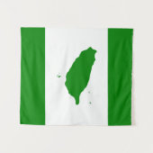 独立した台湾-臺灣獨立運動-の旗台灣獨立運動 タペストリー (正面(横))