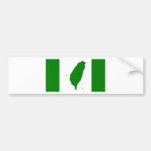 独立した台湾-臺灣獨立運動-の旗台灣獨立運動 バンパーステッカー (正面)