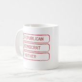 独立した多項選択のマグ コーヒーマグカップ (正面左)