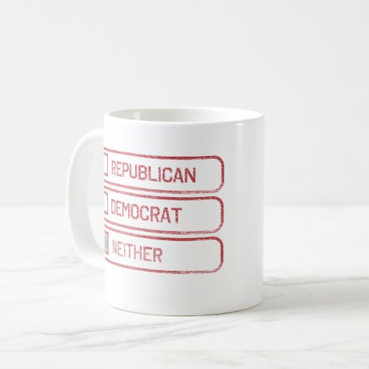 独立した多項選択のマグ コーヒーマグカップ (正面左)