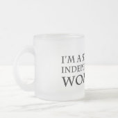 独立した女性のマグ1 フロストグラスマグカップ (左)