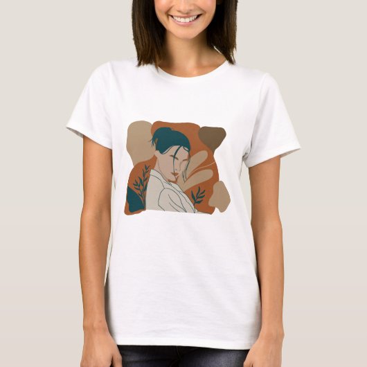 独立した女性 Tシャツ (正面)