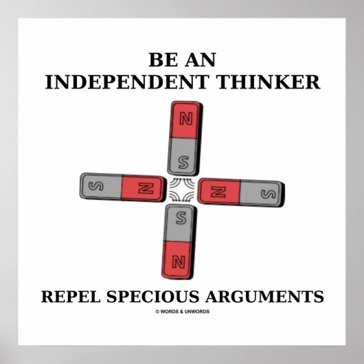 独立した思想家が特別な議論を繰り返す ポスター (正面)