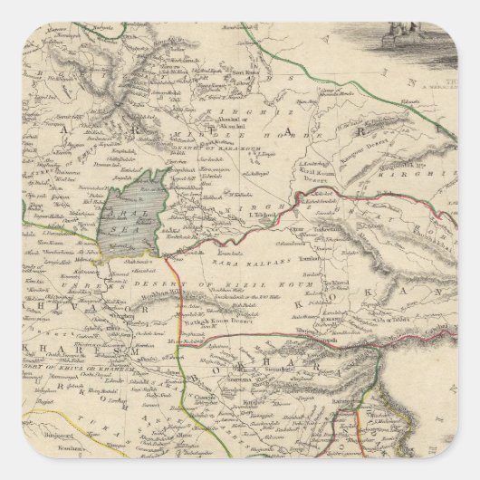 独立した秘書 スクエアシール (正面)