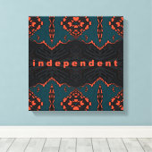 独立した誇りを持った キャンバスプリント (インサイチュ (ウッドフロア))
