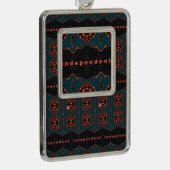 独立した誇りを持った シルバープレートフレームオーナメント (右)