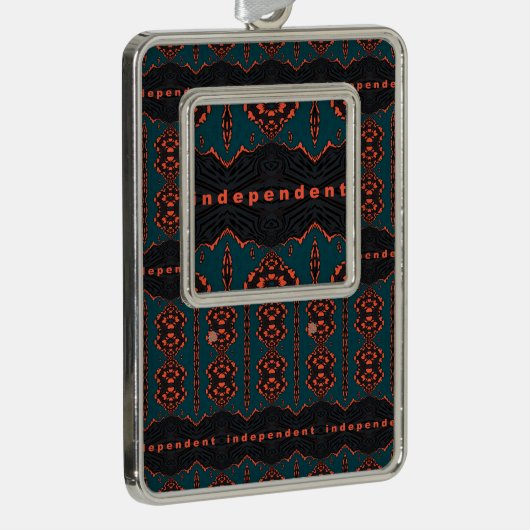 独立した誇りを持った シルバープレートフレームオーナメント (右)