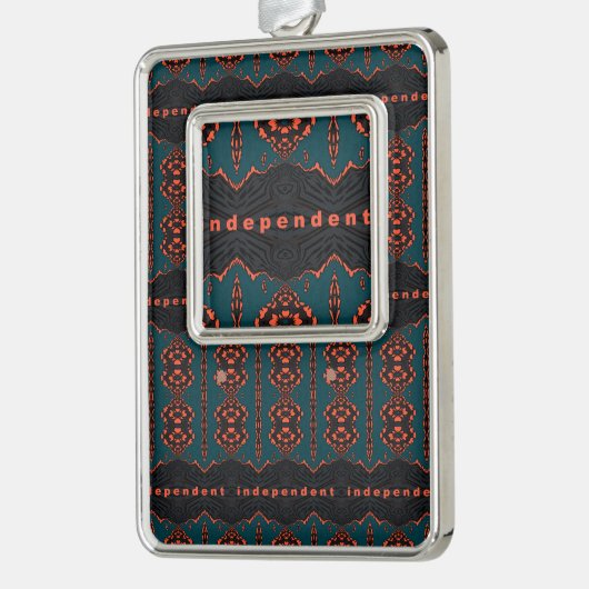 独立した誇りを持った シルバープレートフレームオーナメント (左)