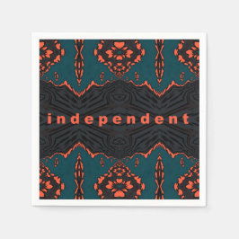 独立した誇りを持った スタンダードカクテルナプキン