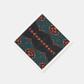 独立した誇りを持った スタンダードカクテルナプキン (角)