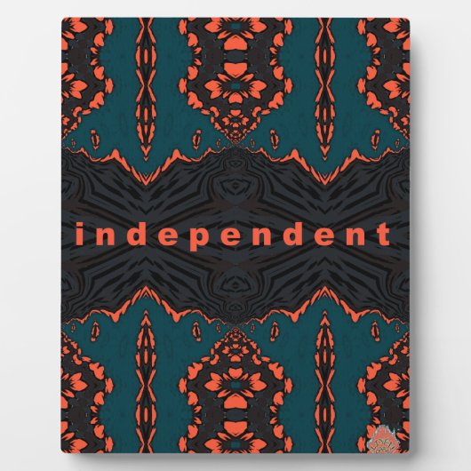 独立した誇りを持った フォトプラーク (正面)