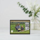 独立した農場のためのQRコードたどることができるShelftalker 名刺 (スタンド正面)